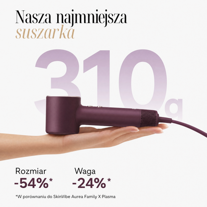 Nova PlasmaGo wazy 310 g - o 54% mniejsza i 24% lzejsza od Aurea Family X Plasma
