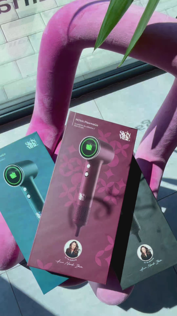 UGC: unboxing i test mini suszarki SkinVibe Nova PlasmaGo w salonie